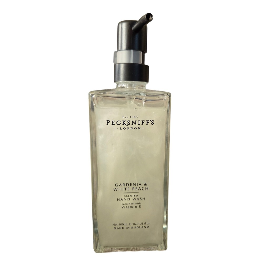Pecksniff's Hand Wash Unisex 16.9oz Clear New Gardenia White Peach Vitamin E